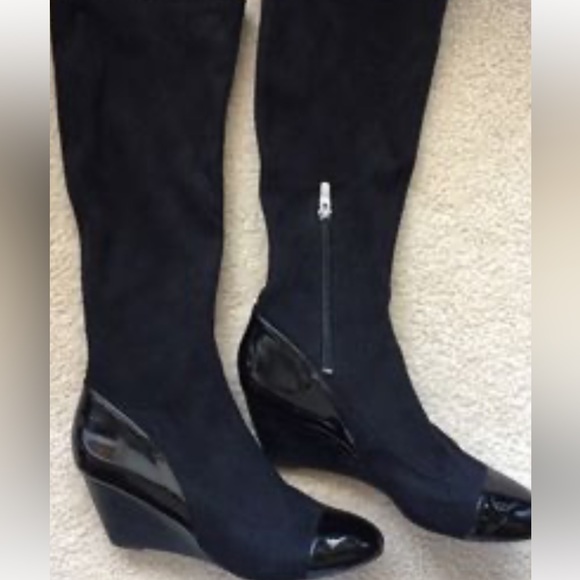 Paris Hilton Valerie Wedge Boots 9 - Picture 4 of 8